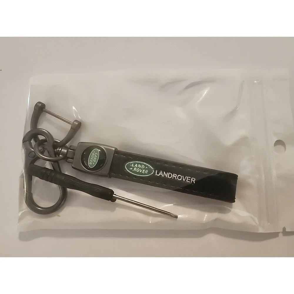 Landrover Luxury‎ Leather Keychain Keyring Landrover Logo